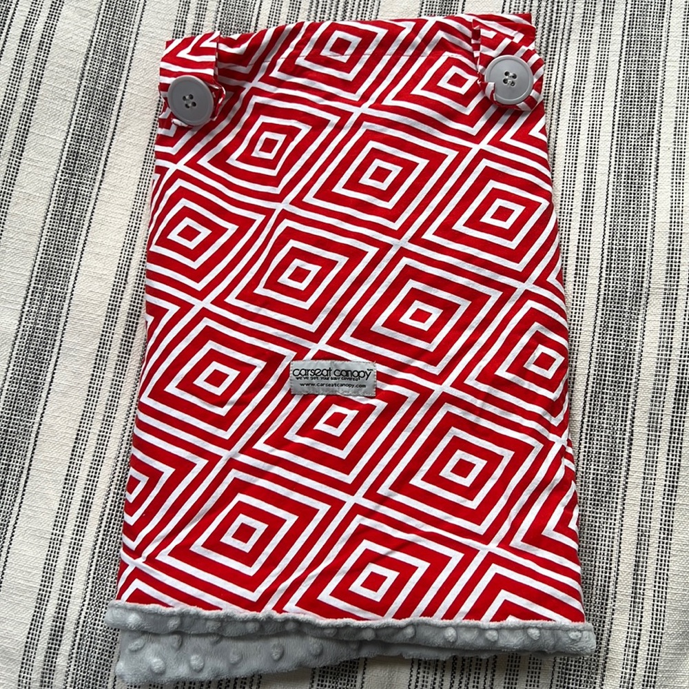 Car seat canopy silky and warm car seat cover